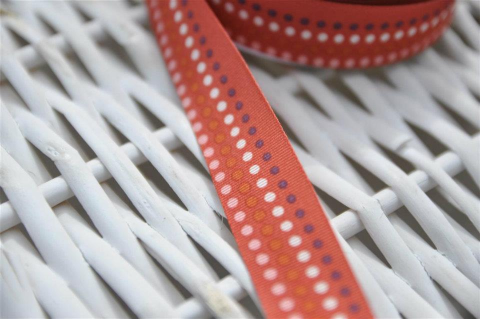 72 - סרט בד American Crafts Ribbon - Dot #1